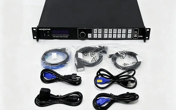NovaStar VX600 accessories power cord HDMI DVI USB Ethernet cables package