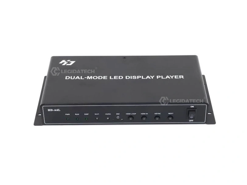 HD-A6L Android LED controller rear interface ports connectivity