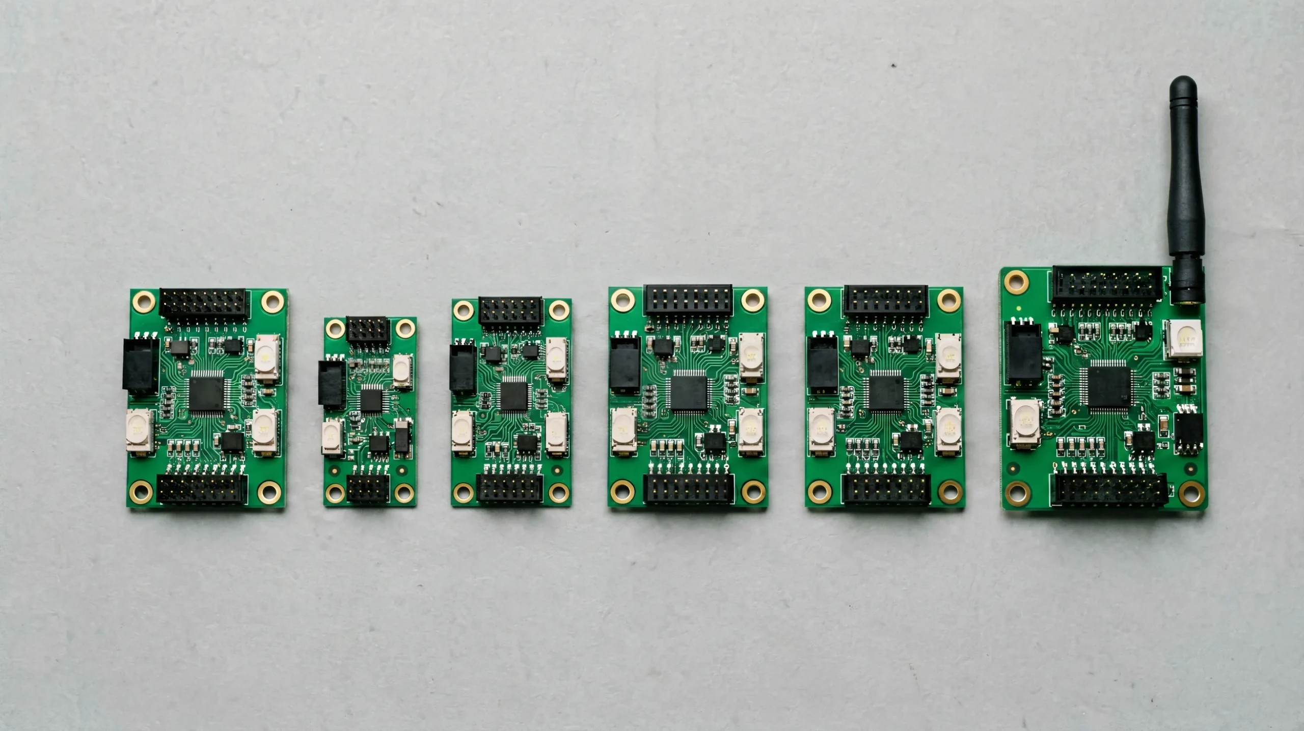 Huidu LED controller lineup showing multiple control card series