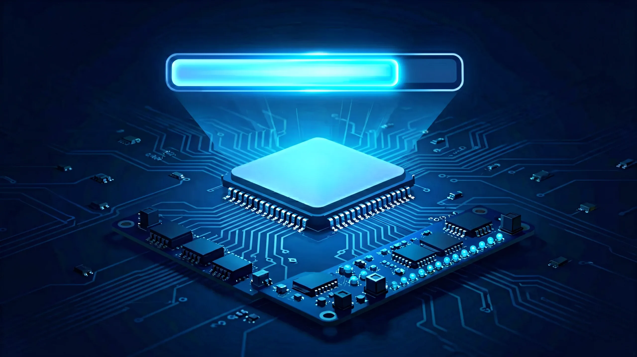 Huidu HDSet firmware update progress concept for LED controllers