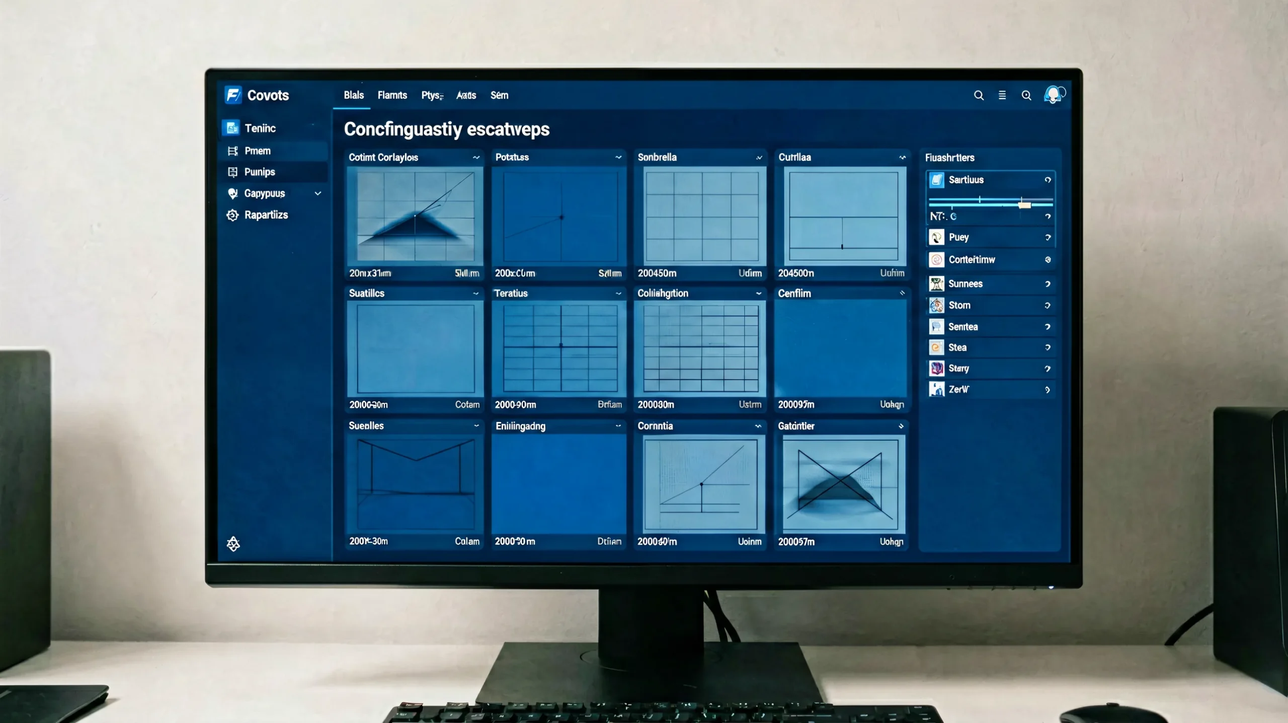 Huidu HDSet LED display configuration software interface concept