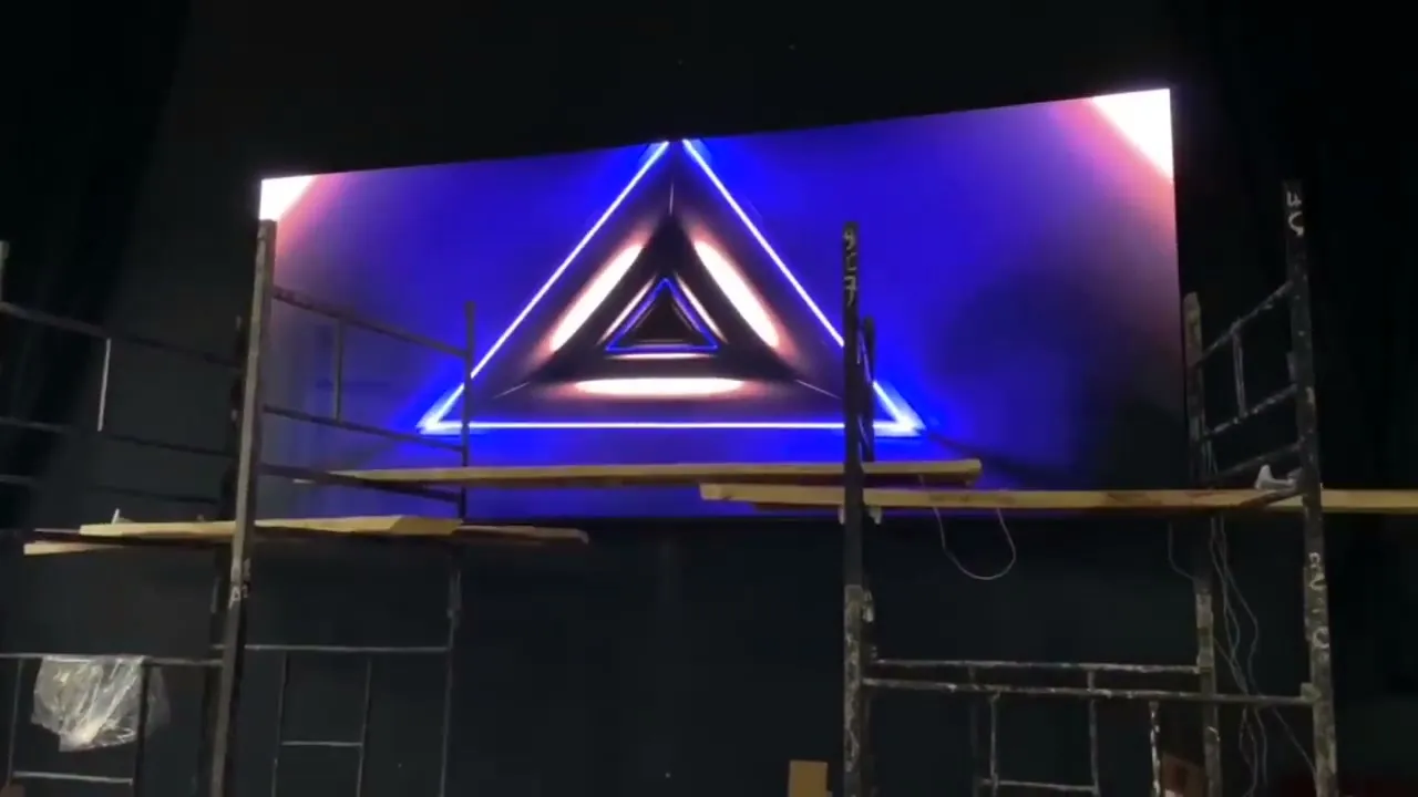 Indoor P2.5 LED screen by Ehonor series inside Kingdom Gospel Mission church Nigeria