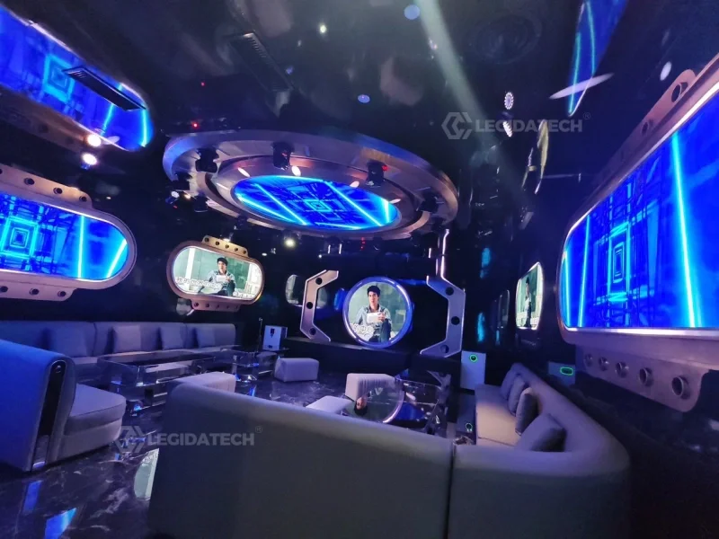 Creative themed LED screen room in a KTV venue