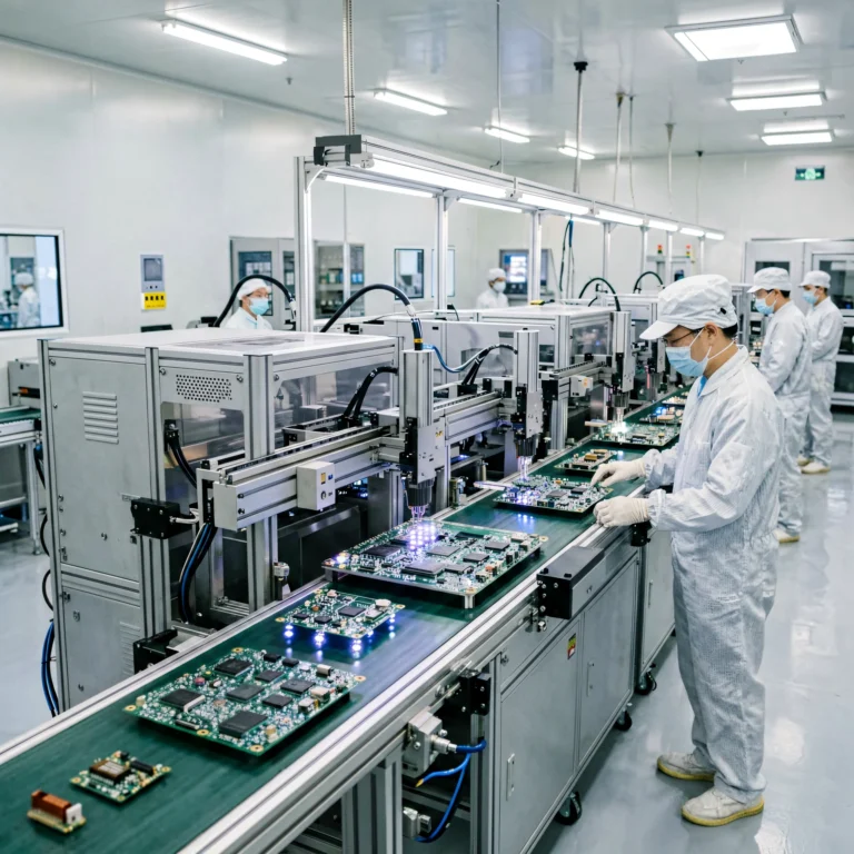 LEGIDATECH SMT production line assembling LED modules in Shenzhen factory