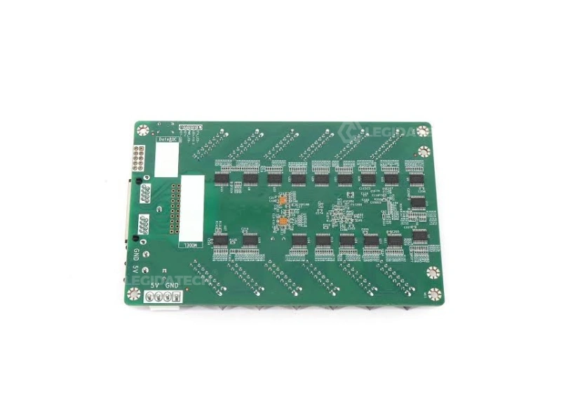 Close-up of MRV412-N NovaStar processor chip and surface-mount components