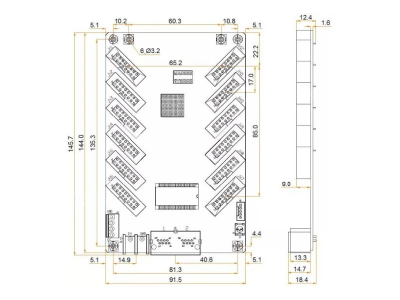 NovaStar MRV412-N receiving card in anti-static blister packaging for B2B bulk orders