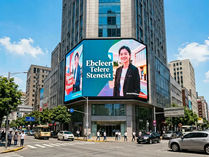 Outdoor advertising LED billboard solutions with cold-screen energy saving technology