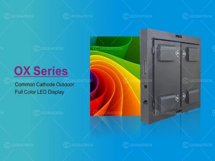 LEGIDATECH OX series outdoor full color LED display cabinet for signage projects