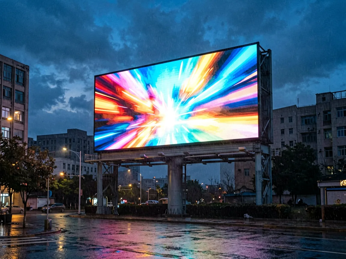 Outdoor LED video wall billboard with IP65 waterproof rating