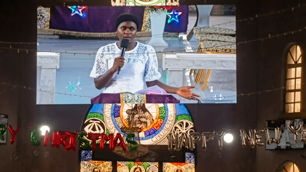 Pantalla LED de interior instalada en Nigeria