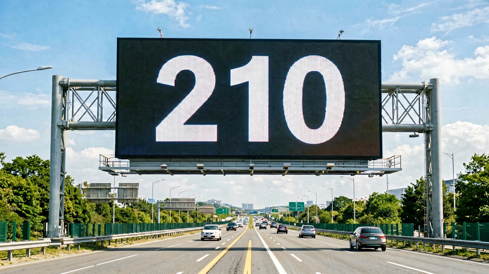 Preis für LED-Außenbildschirme – Autobahn-Werbetafel