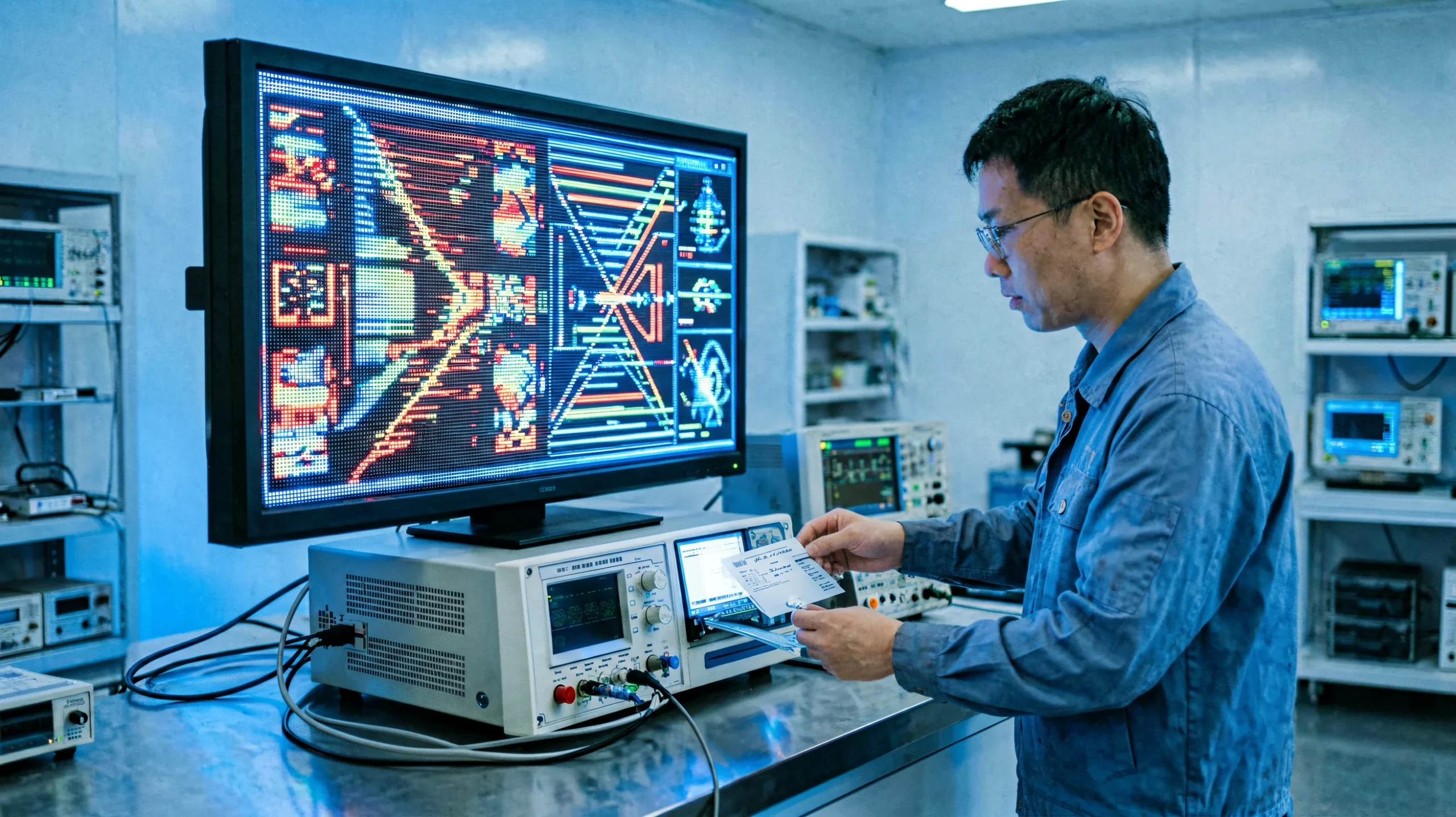 LEGIDATECH LED screen factory quality control testing station