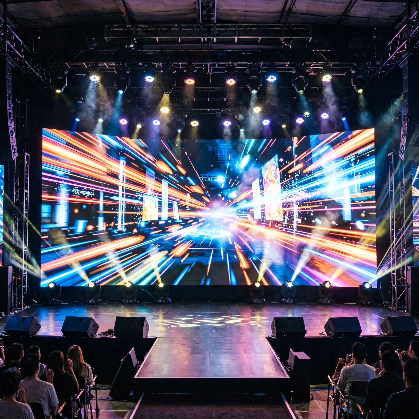 Stage and concert LED display solutions with rental Metastar series screen