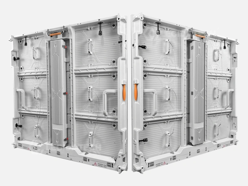 Hard Connection CNC aluminum frame joints that prevent warping and gaps on the A1000 outdoor LED display