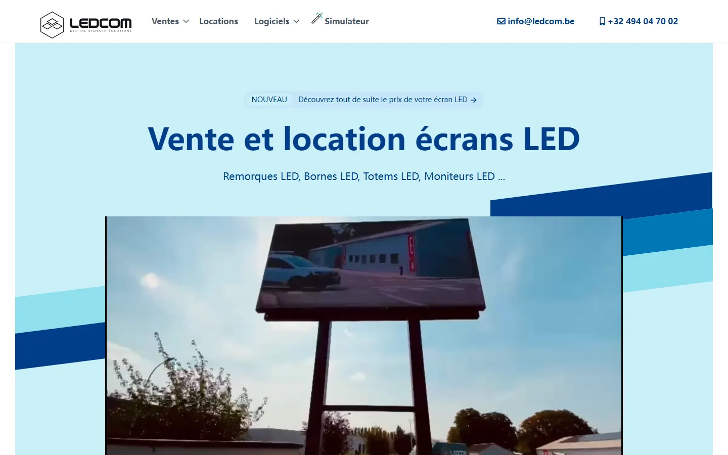LEDCOM official website screenshot