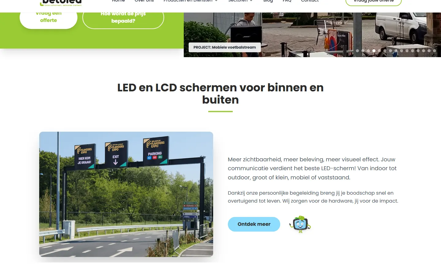 BETOLED official website screenshot