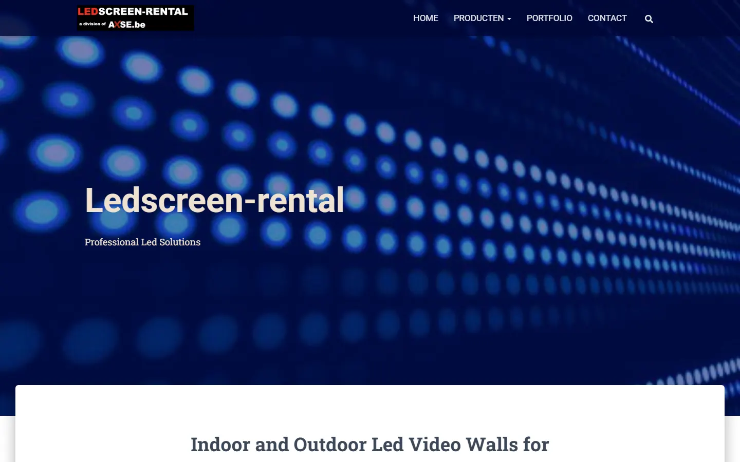 LED Screen Rental official website screenshot