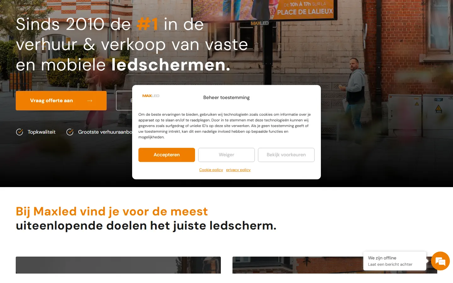 MAXLED official website screenshot