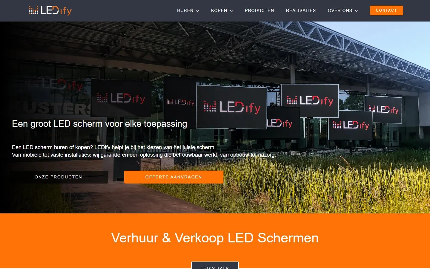 LEDify official website screenshot