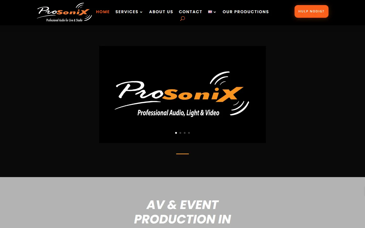 Prosonix official website screenshot