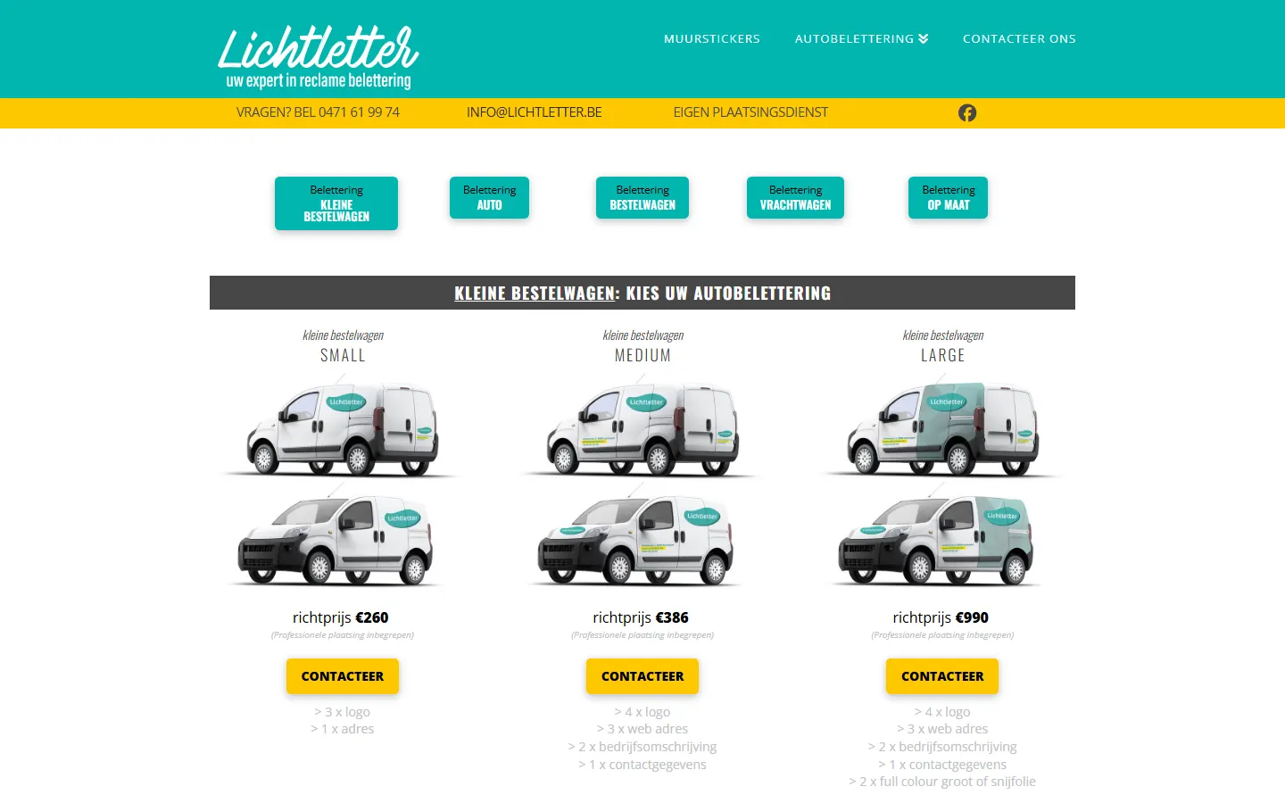 Lichtletter official website screenshot