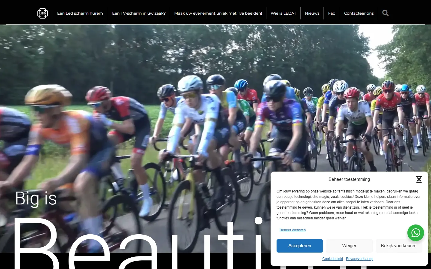 LEDat official website screenshot