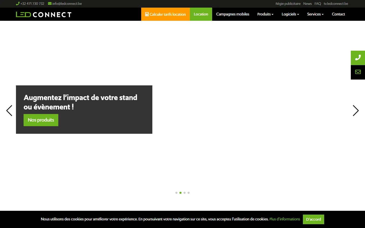 LEDCONNECT official website screenshot