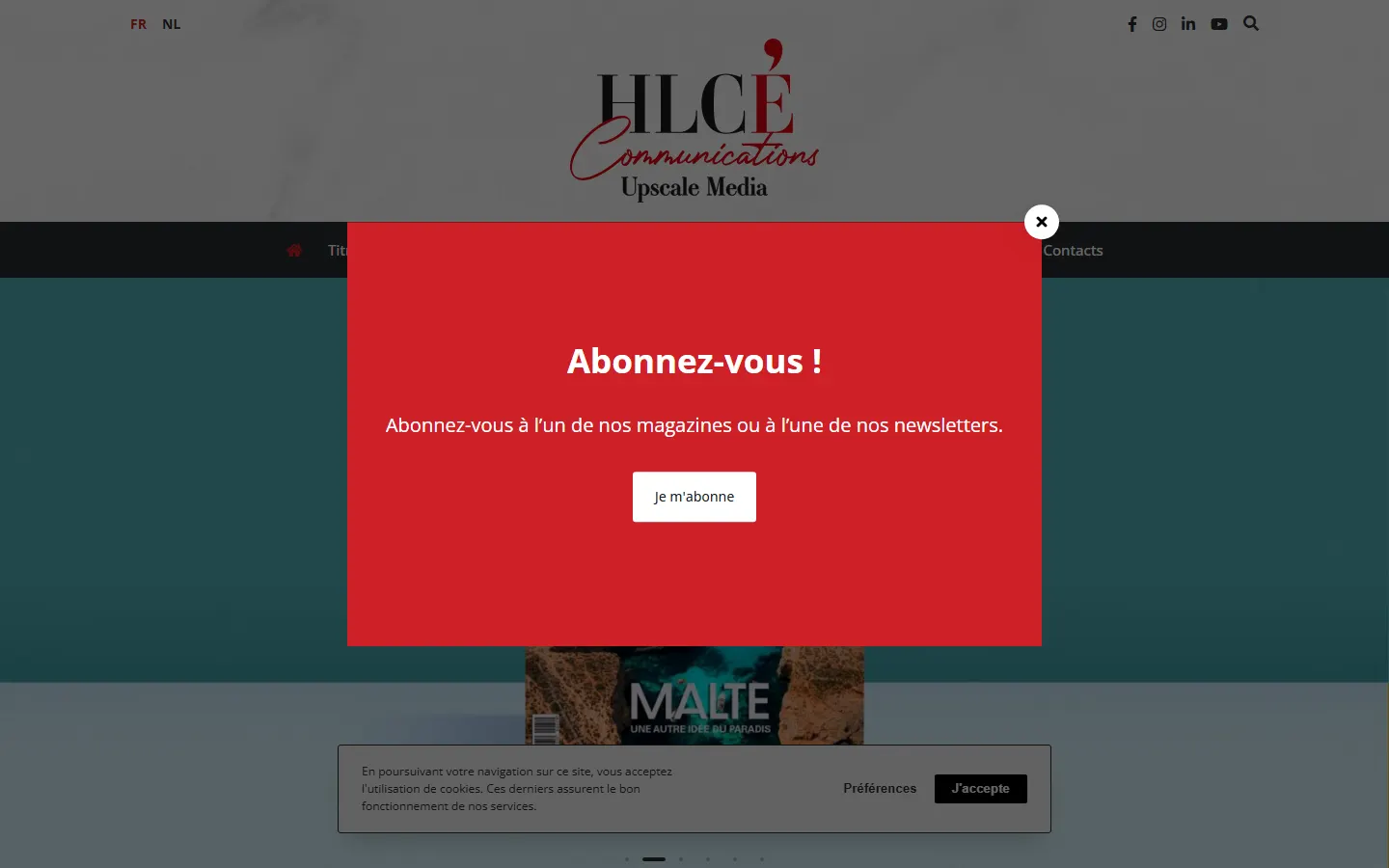 High Level Comms official website screenshot