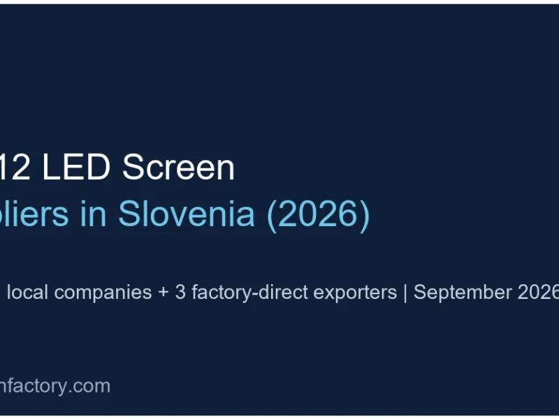 Top 12 LED screen suppliers in Slovenia 2026 — ranking cover, ledscreenfactory.com