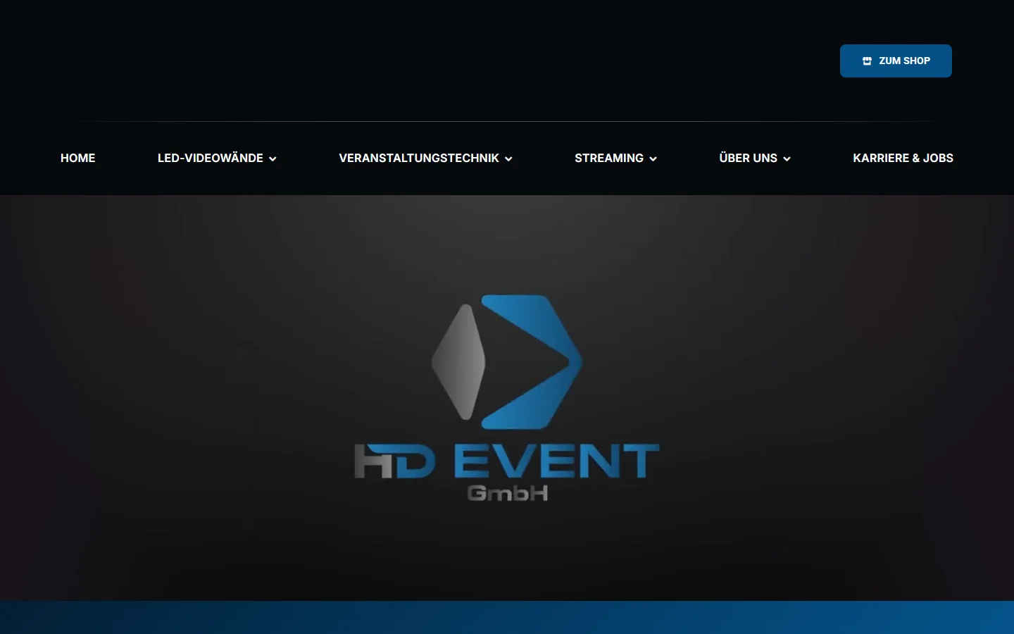 HD-Event GmbH Bamberg LED wall rental - official website screenshot