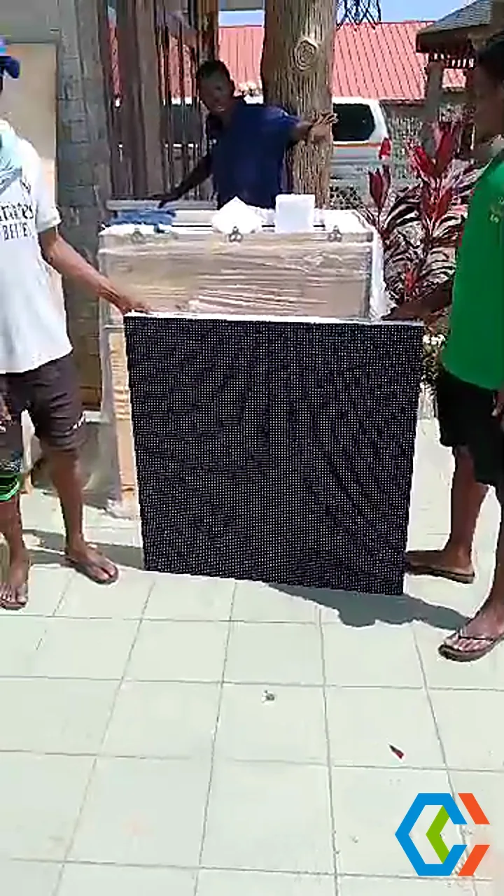Ghana outdoor LED billboard project, OK series P10 - frame from the project video