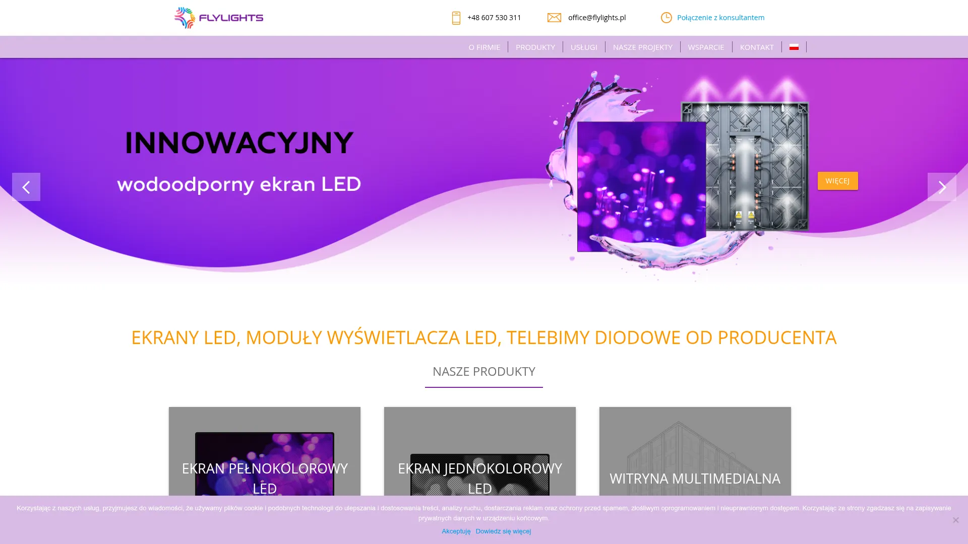 Flylights official website screenshot