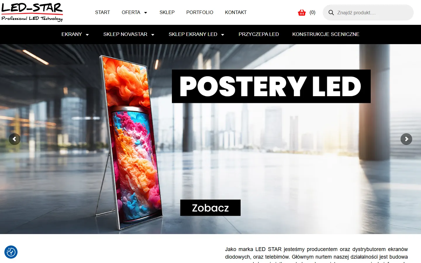 LED-STAR official website screenshot