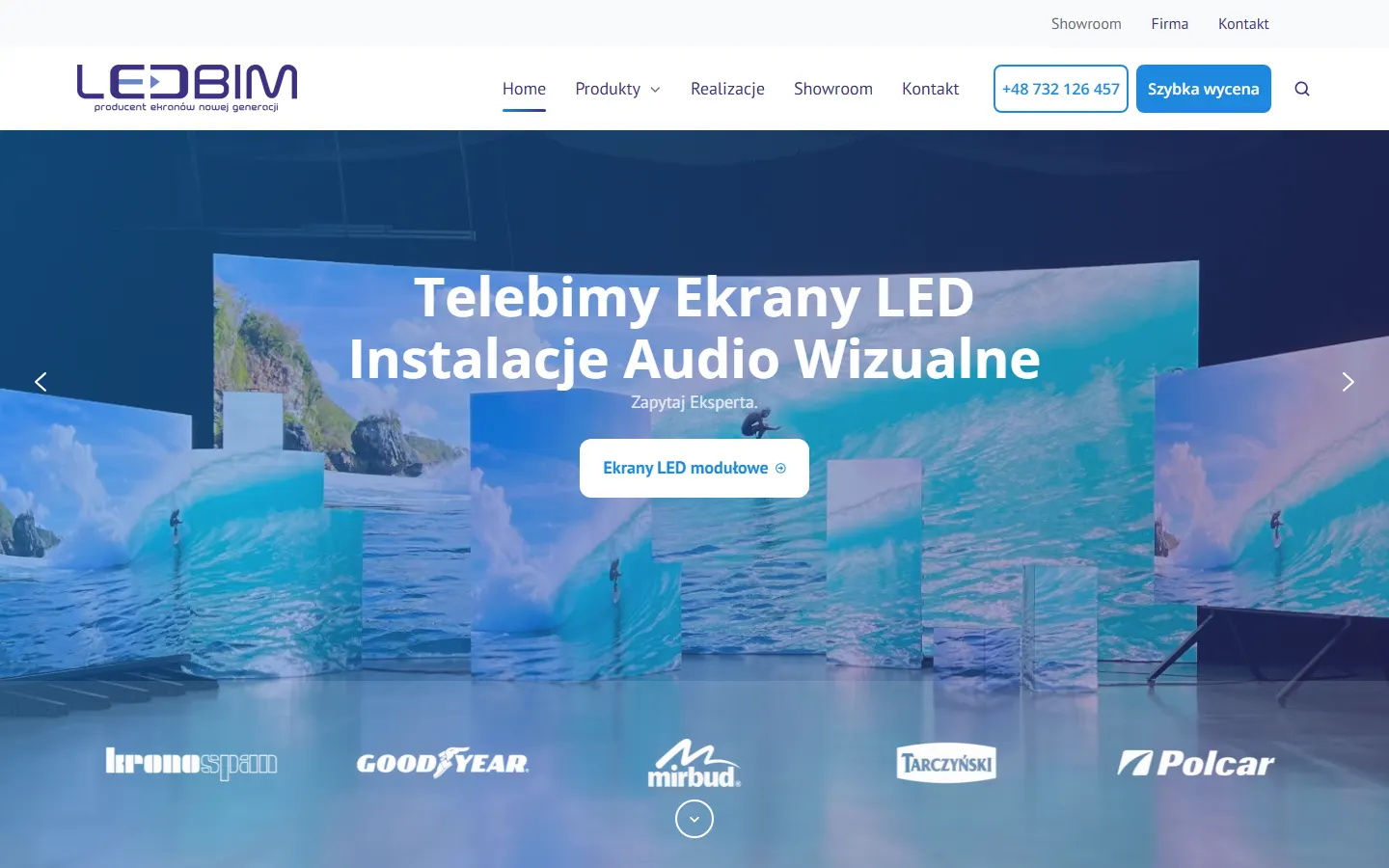LEDBIM official website screenshot