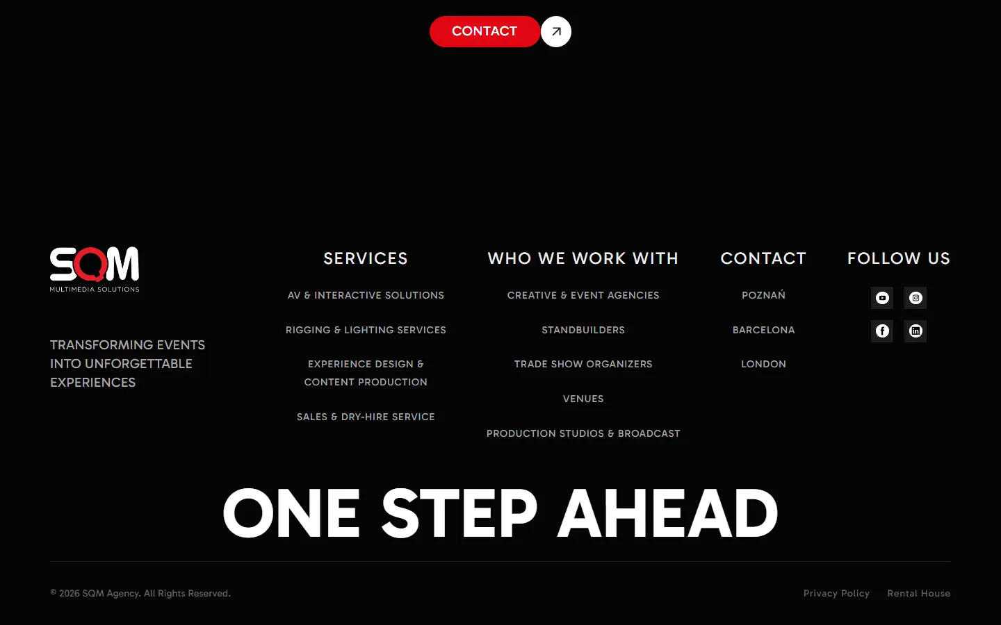 SQM official website screenshot