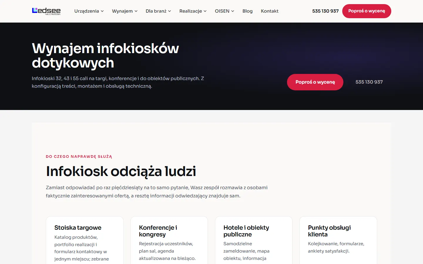 Ledsee official website screenshot