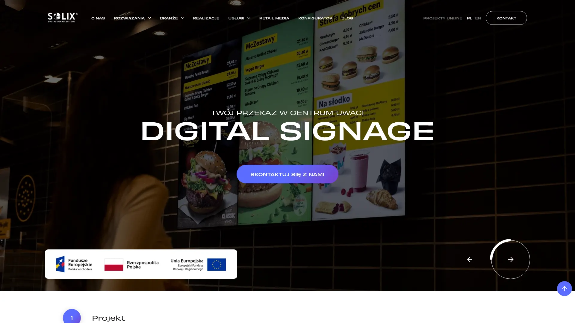 Solix official website screenshot