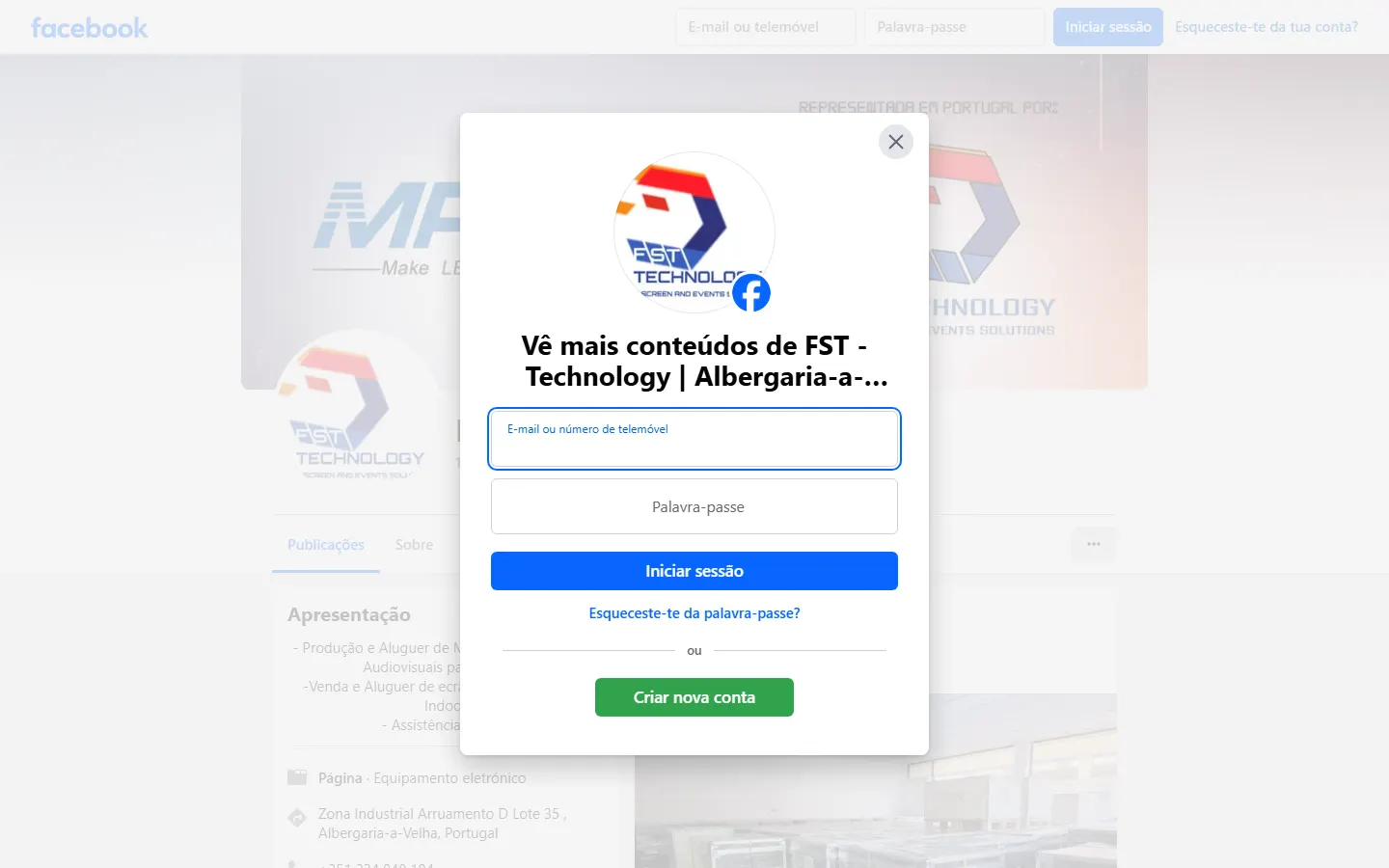 FST Technology official website screenshot