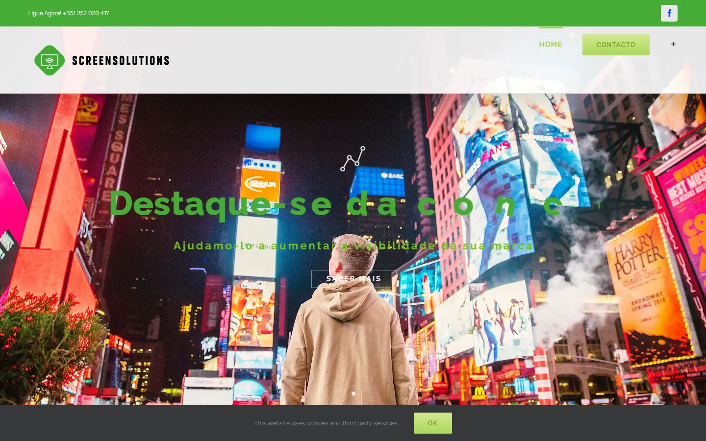 Screen Solutions official website screenshot