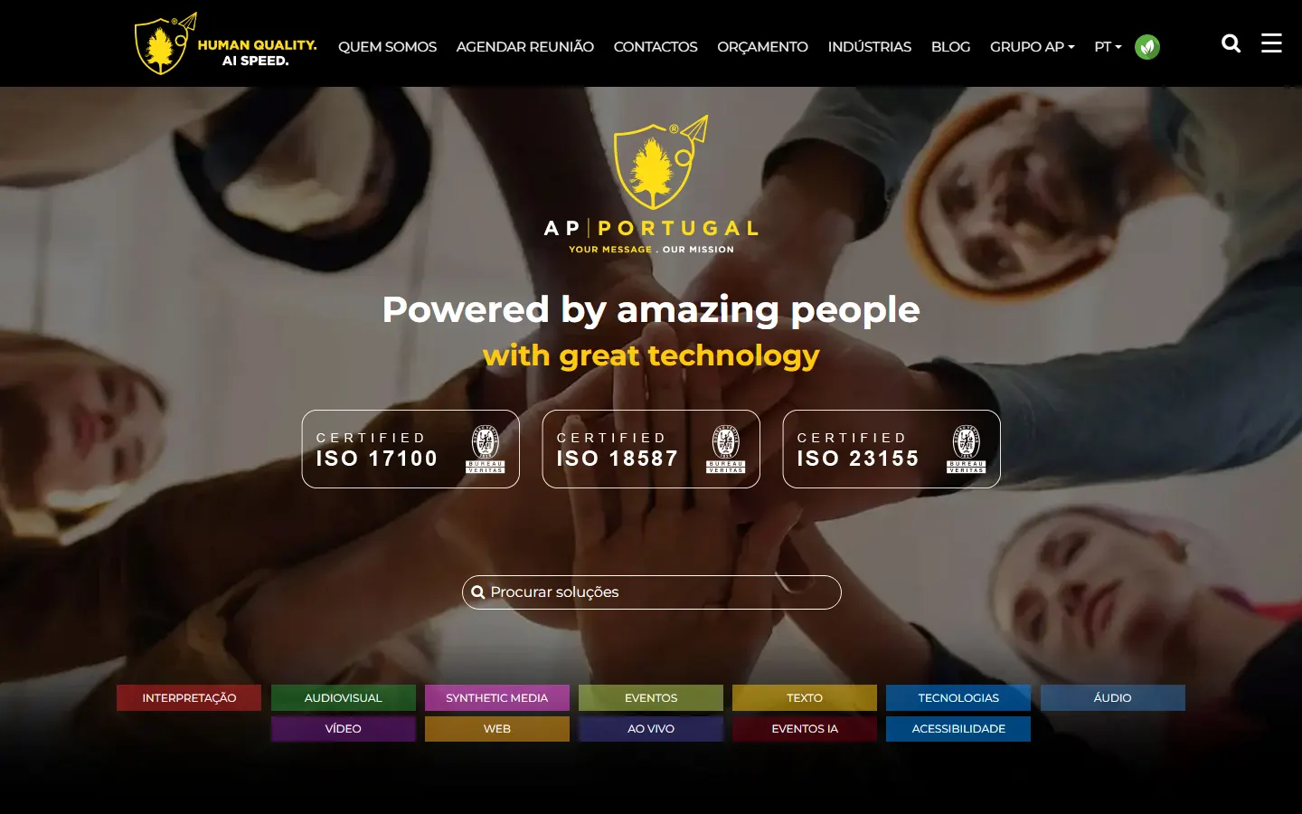 AP Portugal official website screenshot
