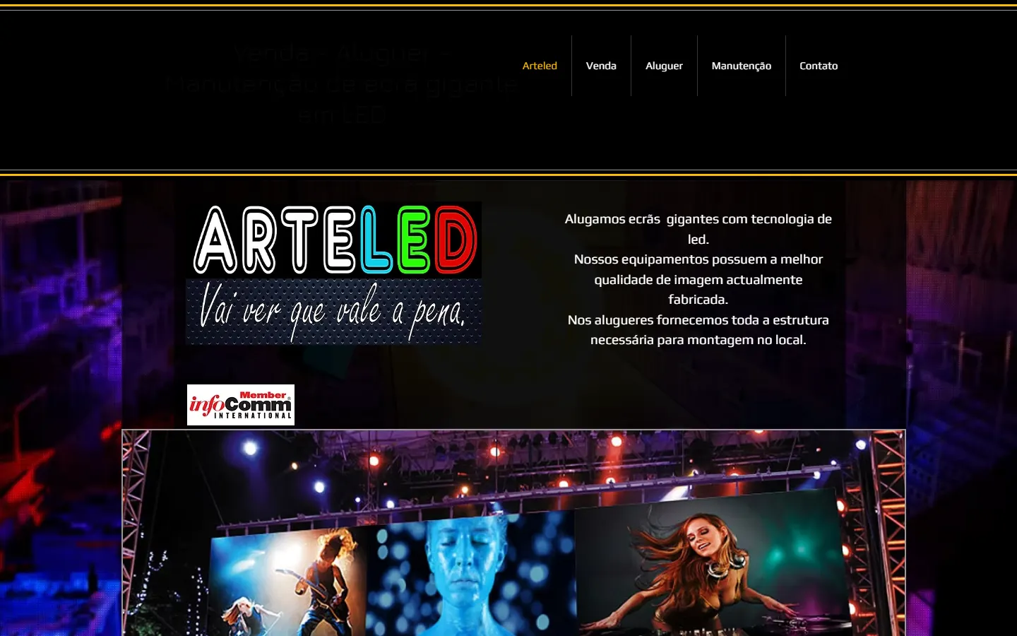 Arteled official website screenshot