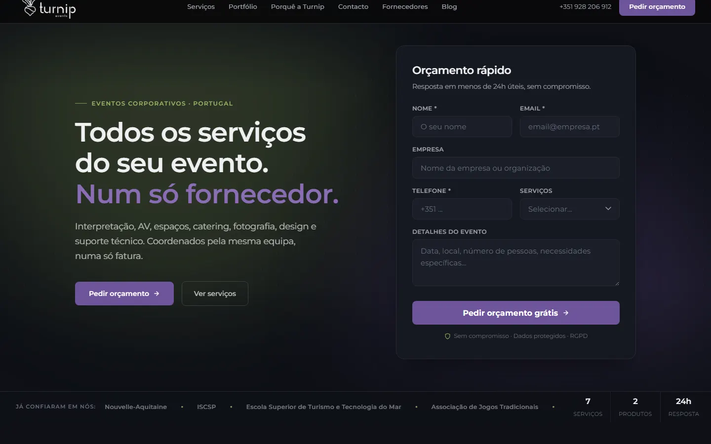Turnip official website screenshot