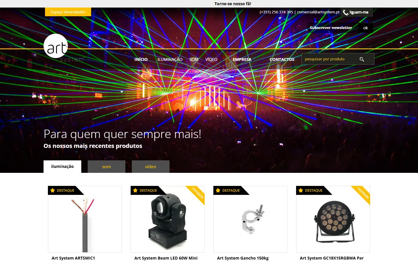 Art System official website screenshot