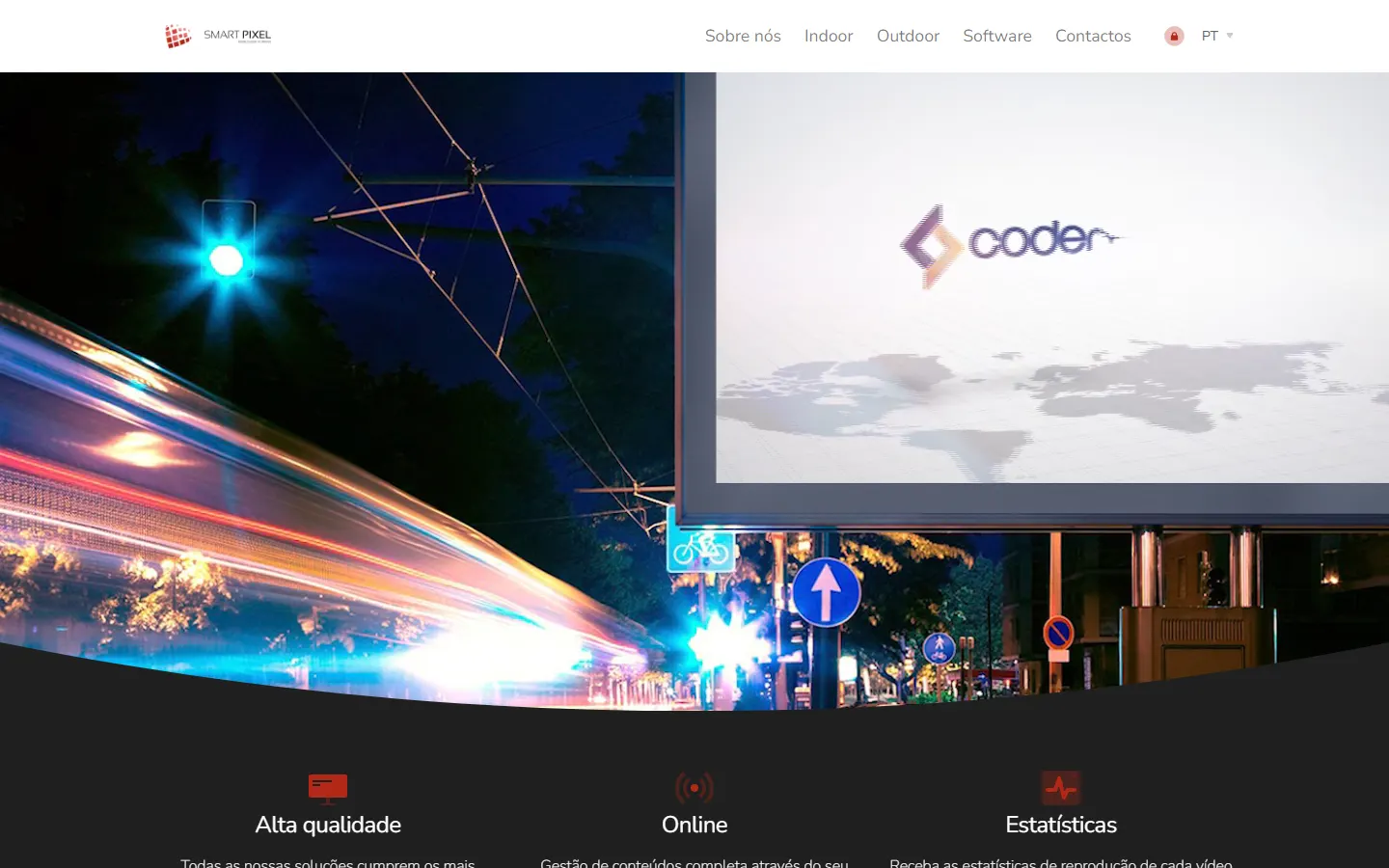 Smartpixel official website screenshot