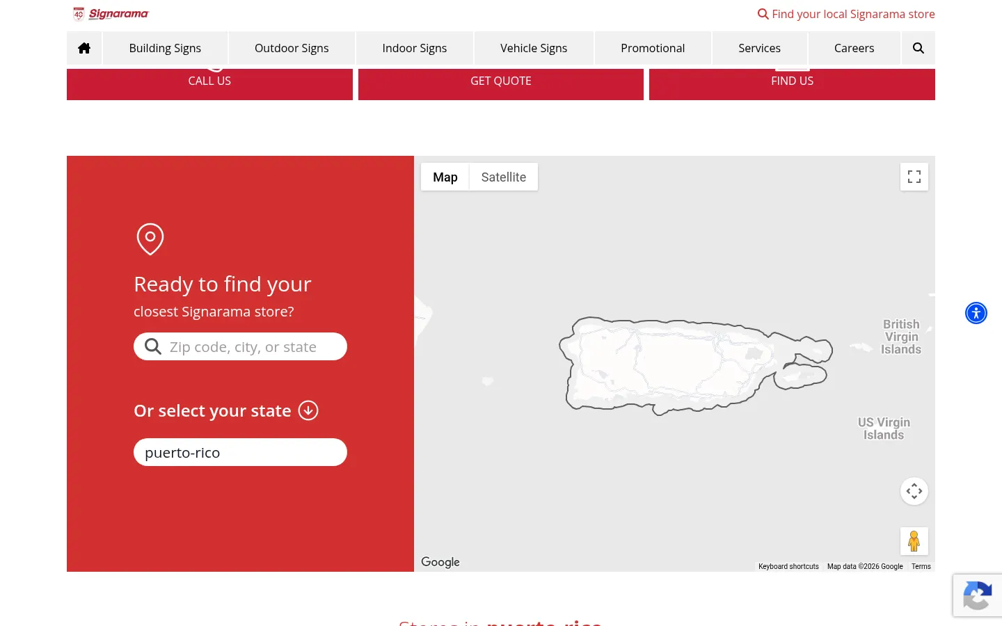 Signarama Puerto Rico official website screenshot
