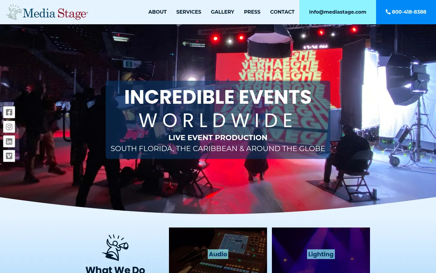 Media Stage official website screenshot