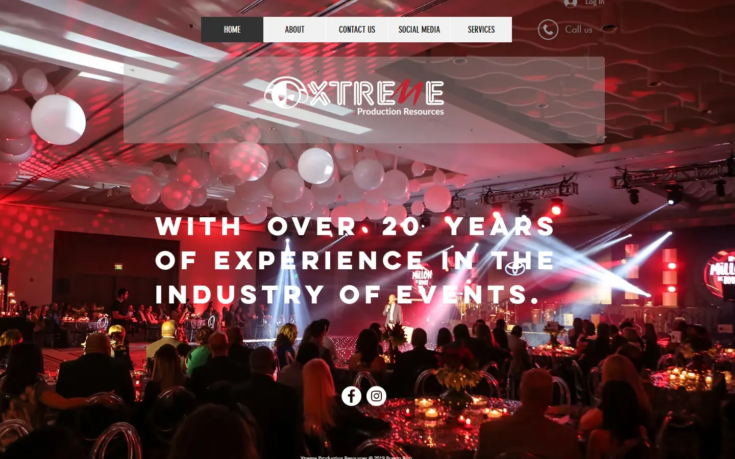 XTREME Production Resources official website screenshot