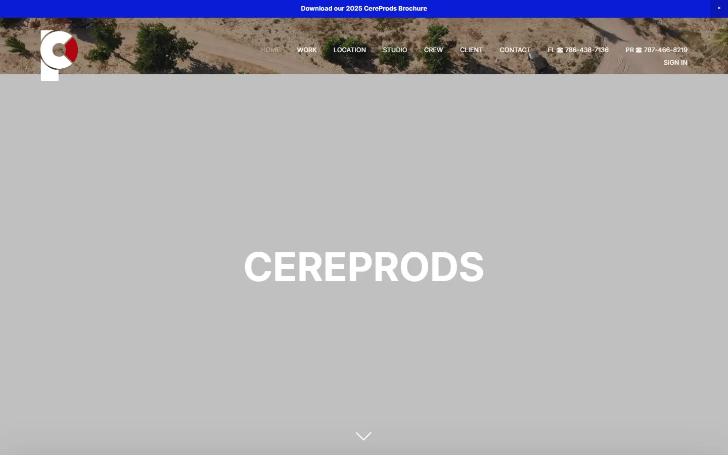 CereProds official website screenshot