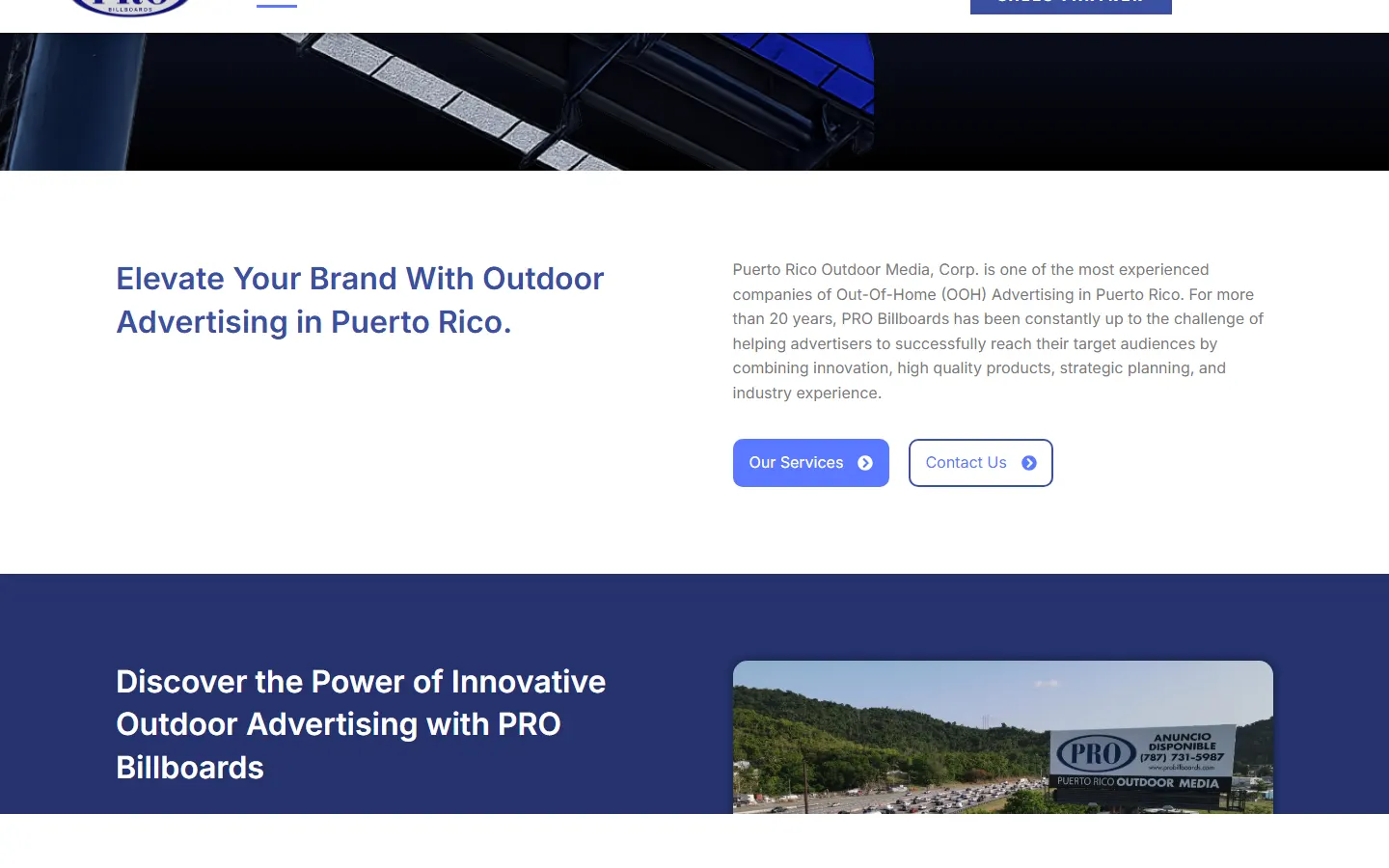 PRO Billboards official website screenshot