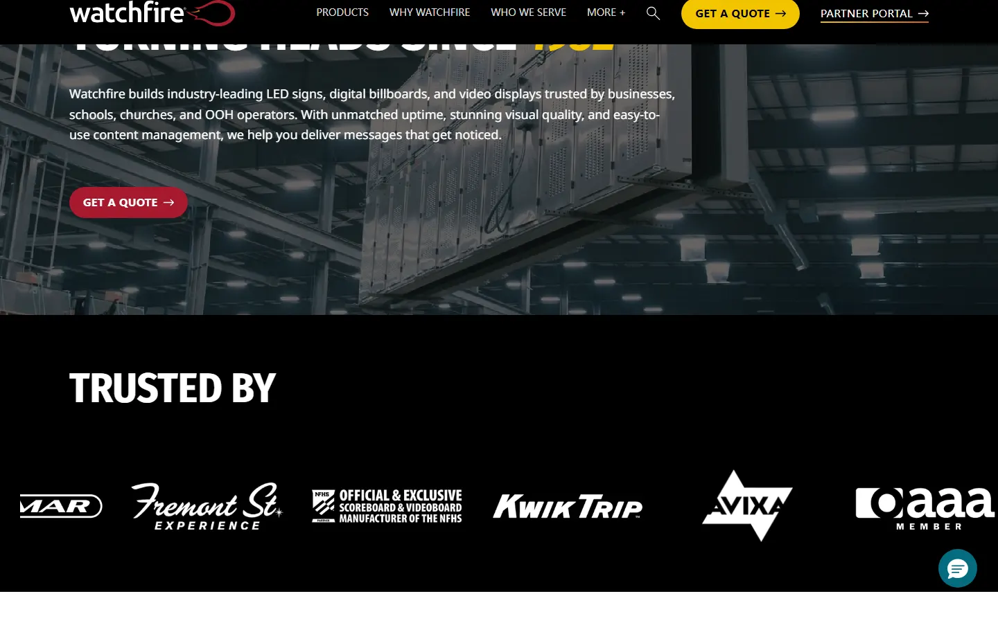 Watchfire Signs official website screenshot
